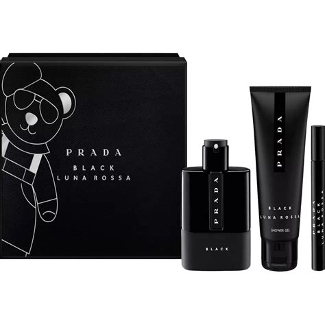 prada black luna rossa gift set|Prada Luna Rossa black bag.